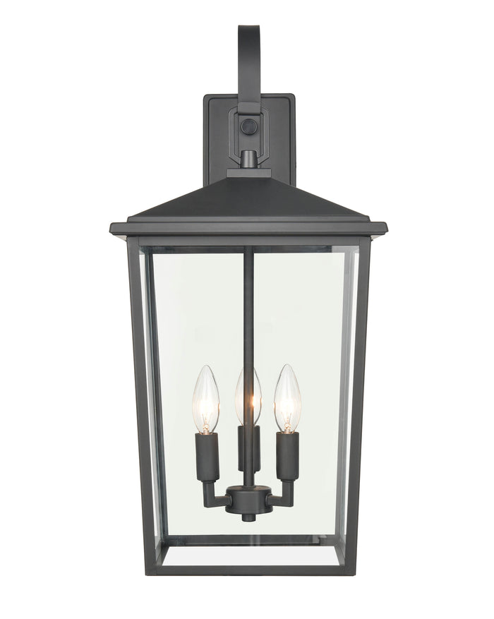 11'' Fetterton Powder Coated Black 3 Light Wall Sconce