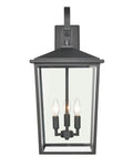 11'' Fetterton Powder Coated Black 3 Light Wall Sconce