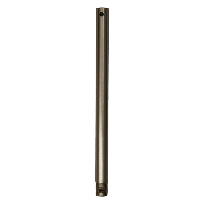 12-inch Brushed Nickel Fan Downrod with 120V Input