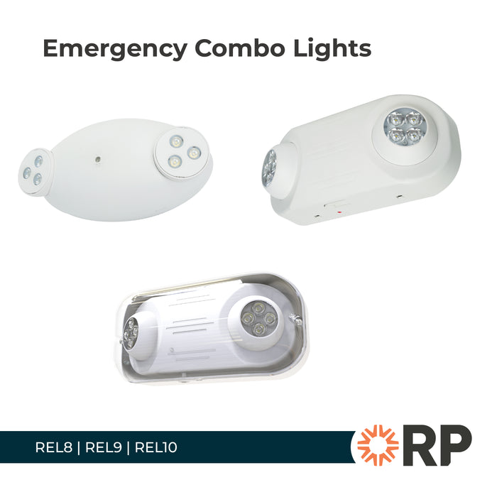 12-inch White Outdoor Emergency Light with 5W Output