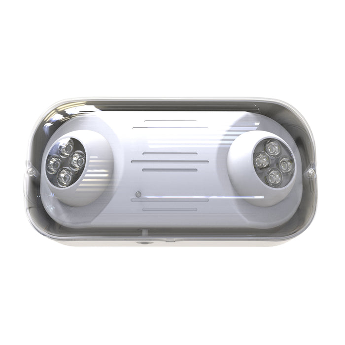 12-inch White Outdoor Emergency Light