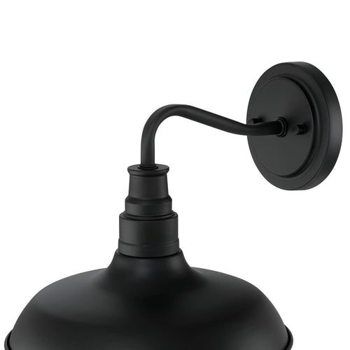 12'' Milltown Powder Coated Black 1 Light Wall Sconce