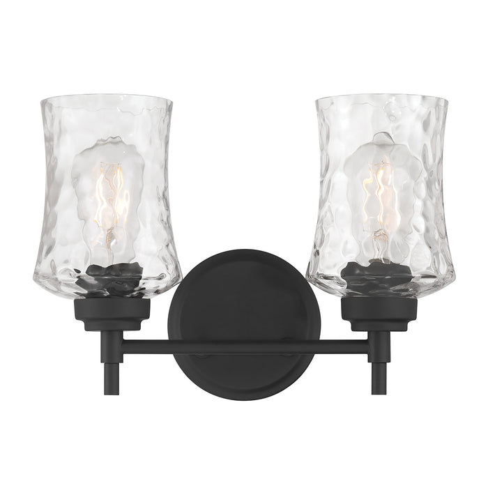 12.75'' Clarvyn Matte Black 2 Light Bath Vanity