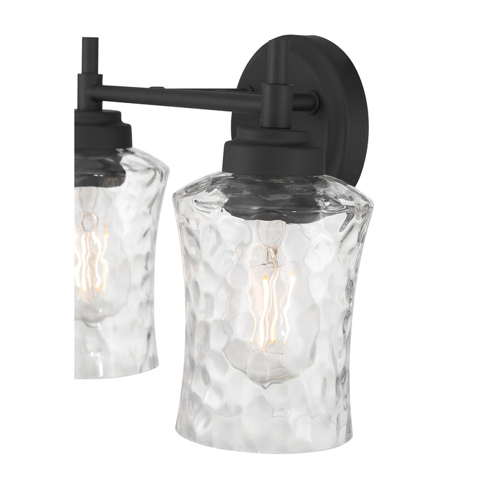 12.75'' Clarvyn Matte Black 2 Light Bath Vanity