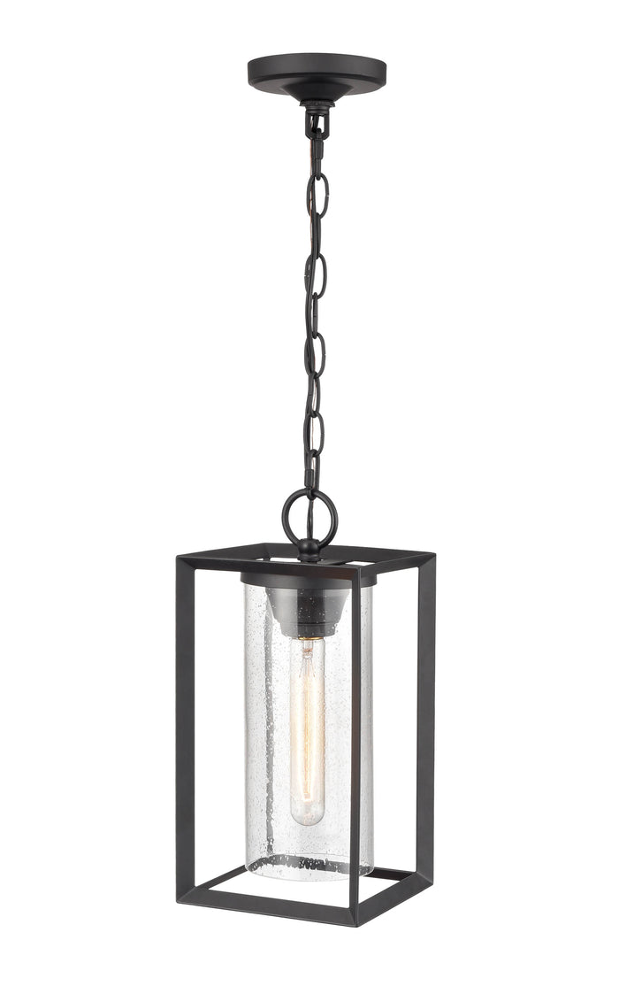 13.5'' Wheatland Powder Coated Black 1 Light Hanging Lantern
