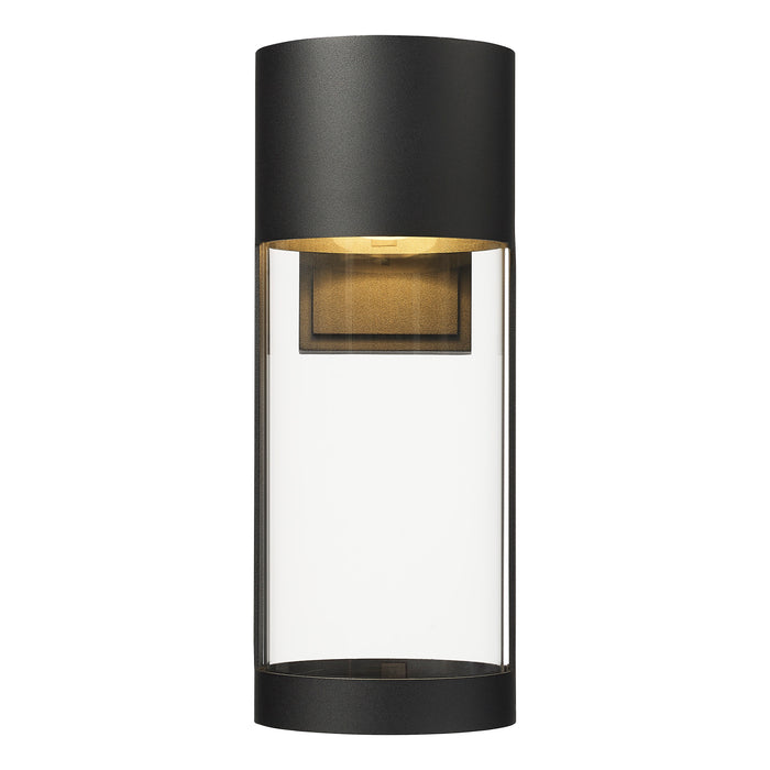 15-inch Trefor Powder Coated Black Outdoor Wall Sconce