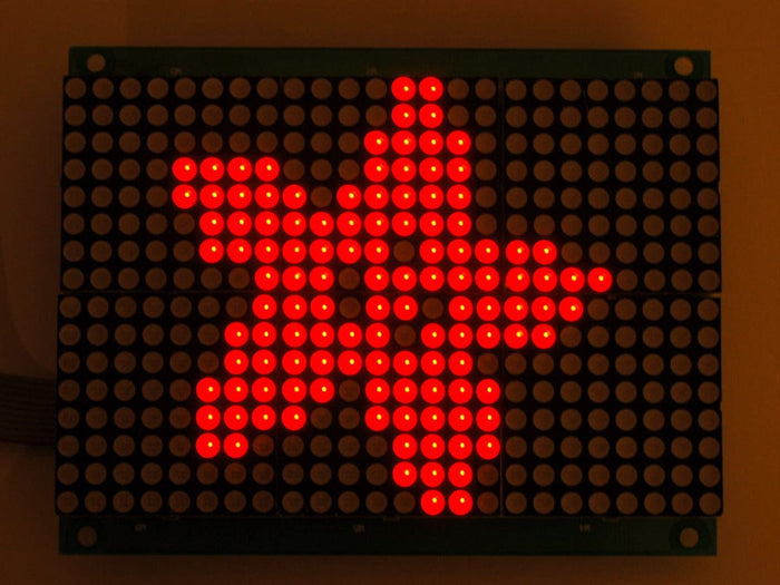 16x24 Red LED Matrix Panel - Chainable HT1632C Driver [discontinued] by The Pi Hut - The Pi Hut