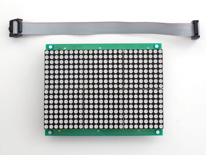 16x24 Red LED Matrix Panel - Chainable HT1632C Driver [discontinued] by The Pi Hut - The Pi Hut