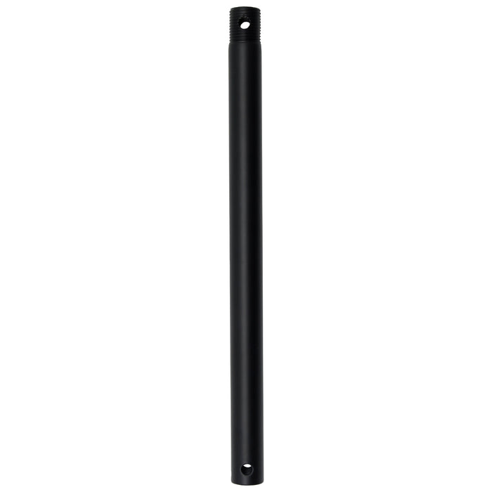 18-inch Matte Black Fan Downrod with 120V Input