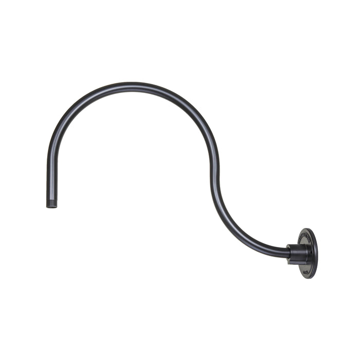 19-inch R Series Satin Black Gooseneck Arm