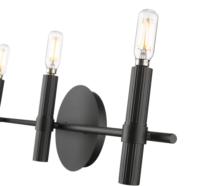 22'' Skyva Matte Black 3 Light Bath Vanity