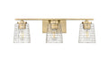 23'' Saben Vintage Brass 3 Light Bath Vanity