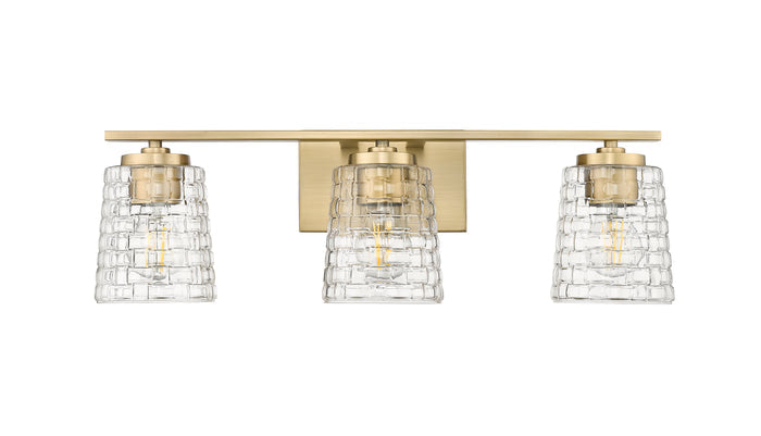 23'' Saben Vintage Brass 3 Light Bath Vanity