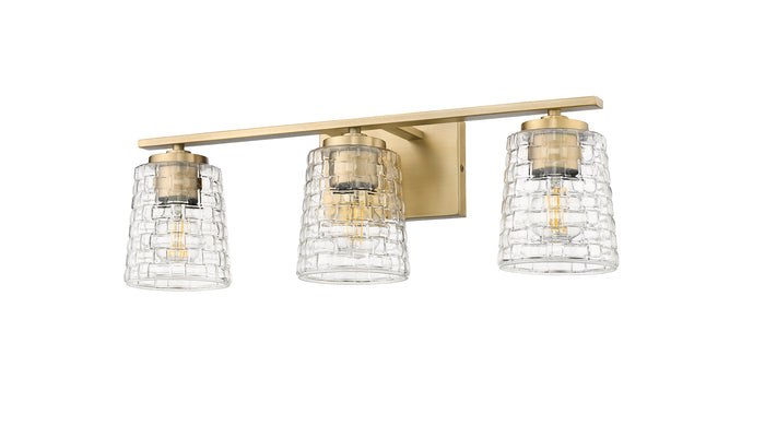 23'' Saben Vintage Brass 3 Light Bath Vanity