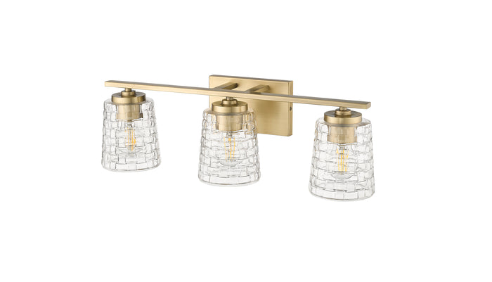 23'' Saben Vintage Brass 3 Light Bath Vanity