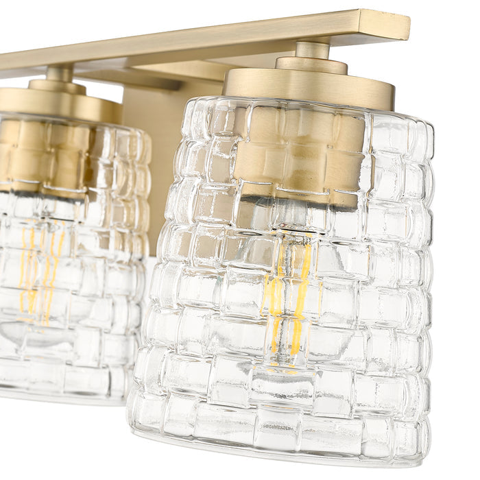 23'' Saben Vintage Brass 3 Light Bath Vanity