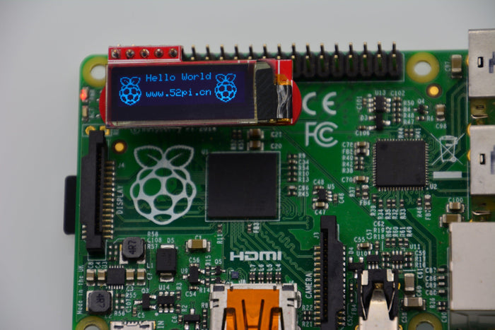 52Pi - 0.91" 128x32 OLED Screen for Raspberry Pi [Discontinued] by 52Pi - The Pi Hut