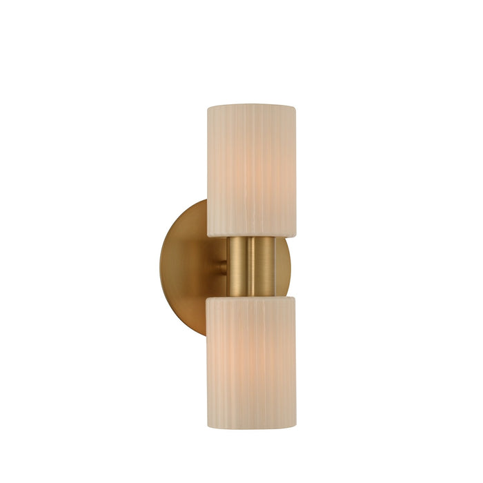 6'' Harlowe 2 Light Winter Brass Wall Sconce