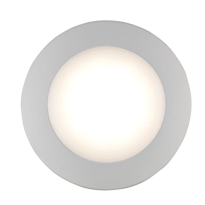 6-inch White Wall Light with 3000K Light