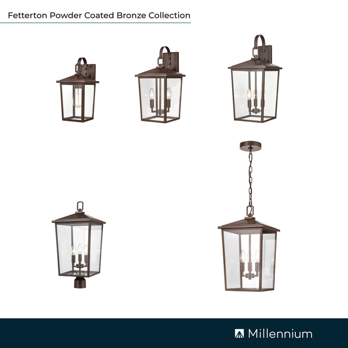 7'' Fetterton Powder Coated Bronze 1 Light Wall Sconce