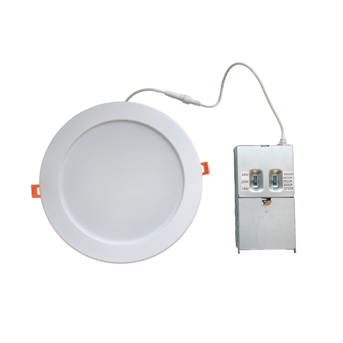 8-inch White Commercial Wall Light with 5-CCT Selectable White and 3W Output