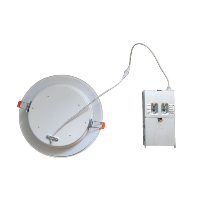 8-inch White Commercial Wall Light with 5-CCT Selectable White and 3W Output