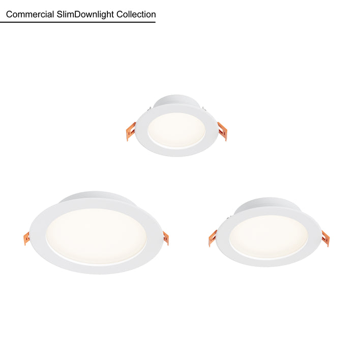 8-inch White Commercial Wall Light with 5-CCT Selectable White and 3W Output