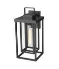 8'' McDonough Powder Coated Black 1 Light Lantern