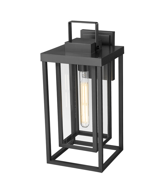 8'' McDonough Powder Coated Black 1 Light Lantern
