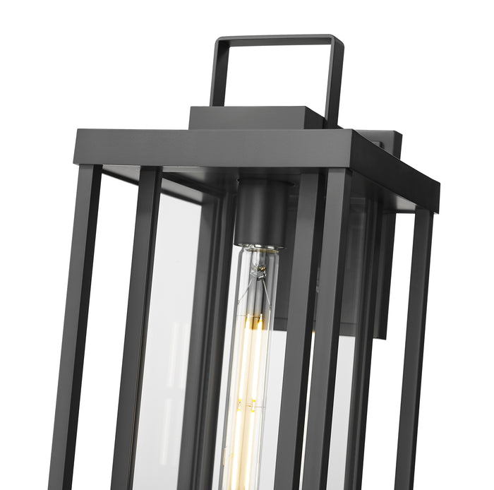 8'' McDonough Powder Coated Black 1 Light Lantern