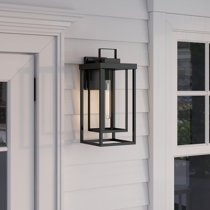 8'' McDonough Powder Coated Black 1 Light Lantern