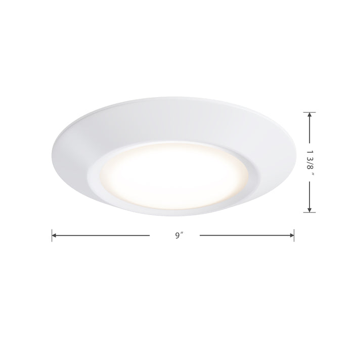 9-inch White Wall Light