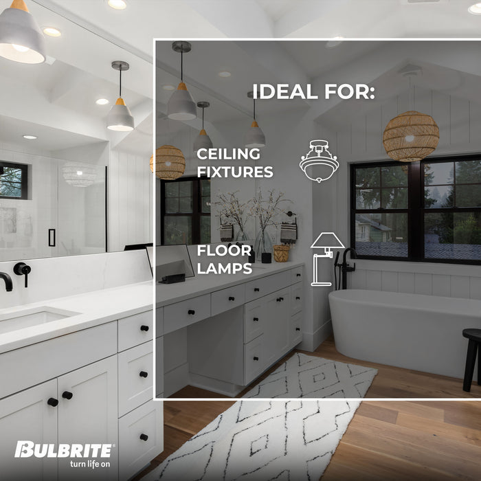 A19 8.5W Non-Dimmable Frost Filament LED Light Bulb with E26 Base, 3000K, 750 Lumens, 8-Pack