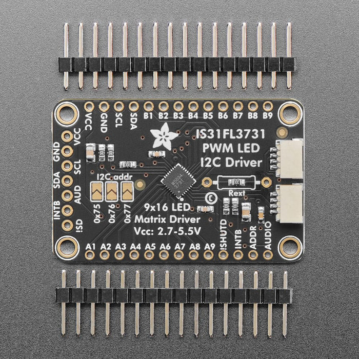 Adafruit 16x9 Charlieplexed PWM LED Matrix Driver - IS31FL3731 - STEMMA QT / Qwiic by Adafruit - The Pi Hut