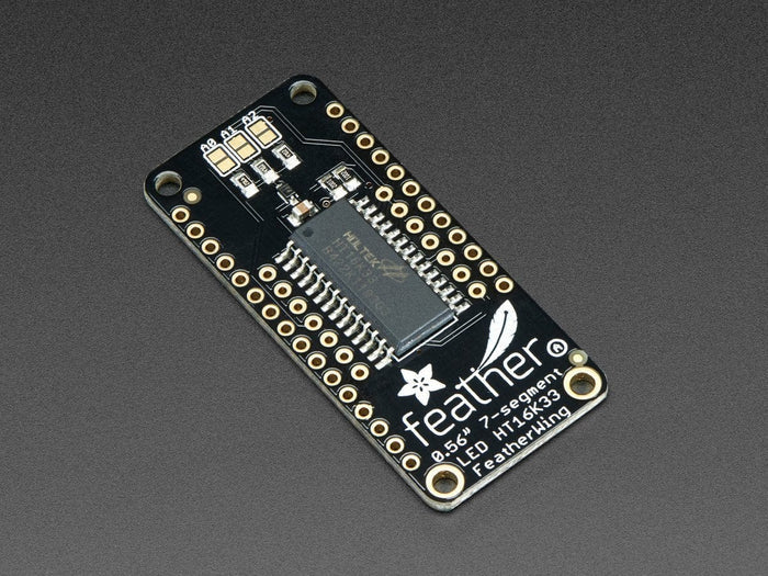 Adafruit 4-Digit 7-Segment LED Matrix Display FeatherWing by Adafruit - The Pi Hut
