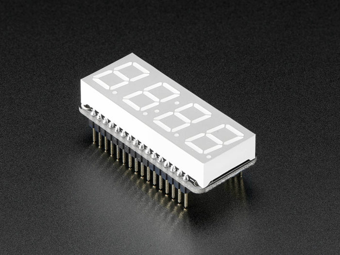 Adafruit 4-Digit 7-Segment LED Matrix Display FeatherWing by Adafruit - The Pi Hut
