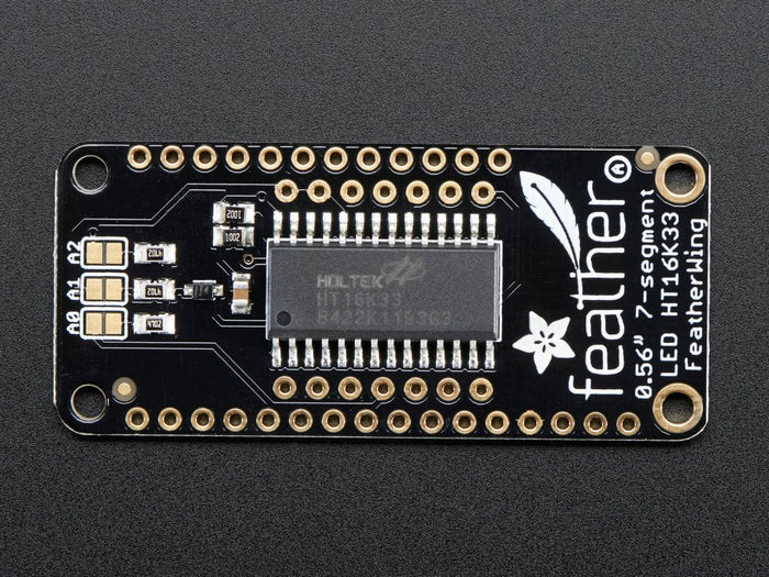 Adafruit 4-Digit 7-Segment LED Matrix Display FeatherWing by Adafruit - The Pi Hut