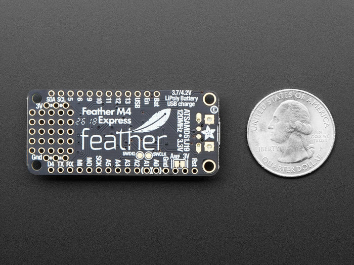 Adafruit Feather M4 Express - Featuring ATSAMD51 (ATSAMD51 Cortex M4) by Adafruit - The Pi Hut