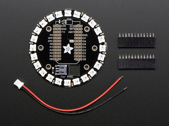 Adafruit Particle/Spark NeoPixel Ring Kit - 24 NeoPixels [Discontinued] by Adafruit - The Pi Hut