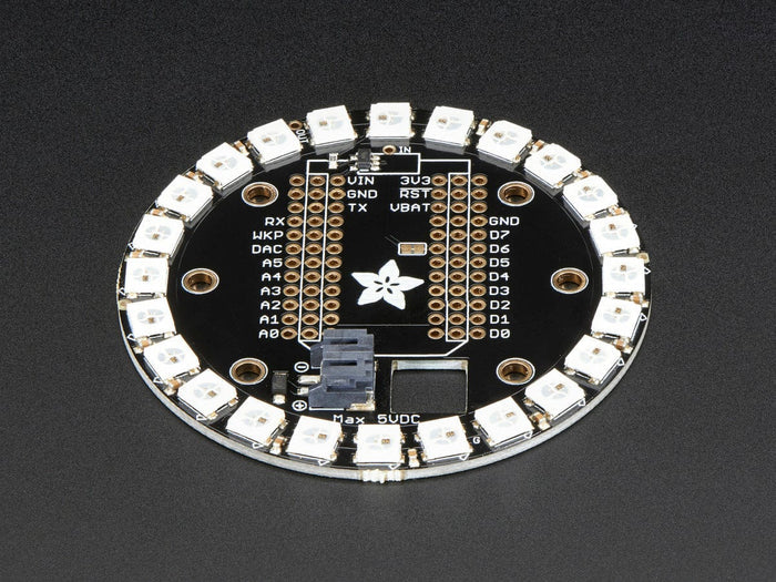 Adafruit Particle/Spark NeoPixel Ring Kit - 24 NeoPixels [Discontinued] by Adafruit - The Pi Hut