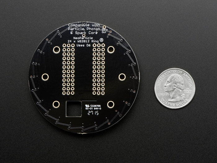Adafruit Particle/Spark NeoPixel Ring Kit - 24 NeoPixels [Discontinued] by Adafruit - The Pi Hut