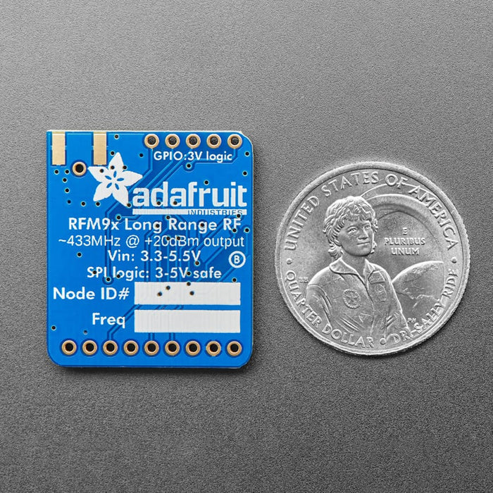 Adafruit RFM96W LoRa Radio Transceiver Breakout - 433 MHz (RadioFruit) by Adafruit - The Pi Hut