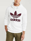 ADS Fleece Pullover Hoodie For Men-White-BR14342