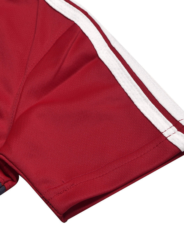 ADS Training Tracksuit For Kids-Red & Navy-BR13228