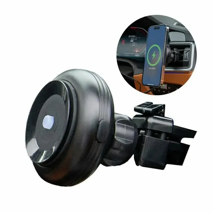 Airput® wireless-charging vacuum car mount — DEFF