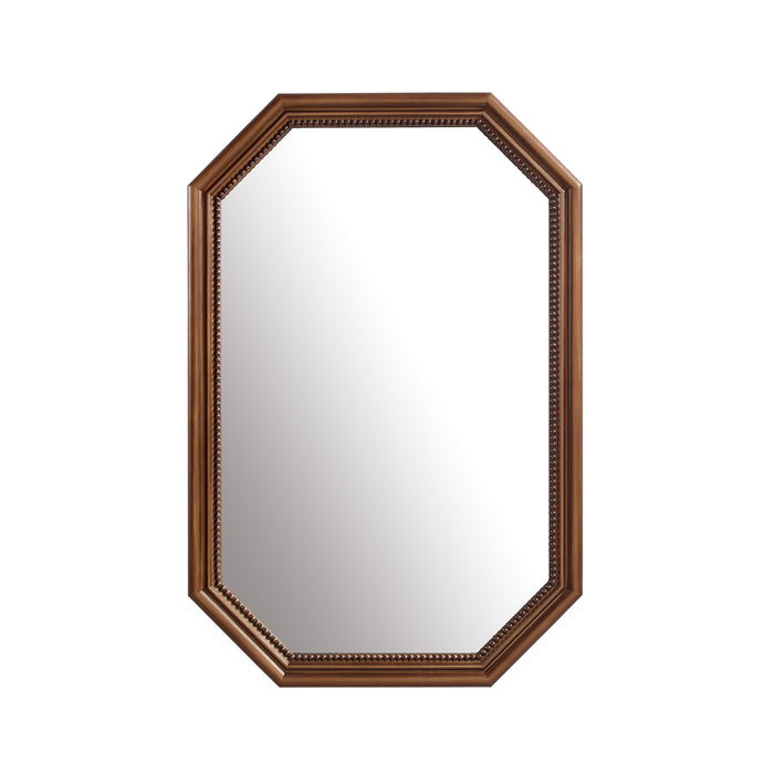 Alden Vintage Inspired Real Wood Wall Mirror