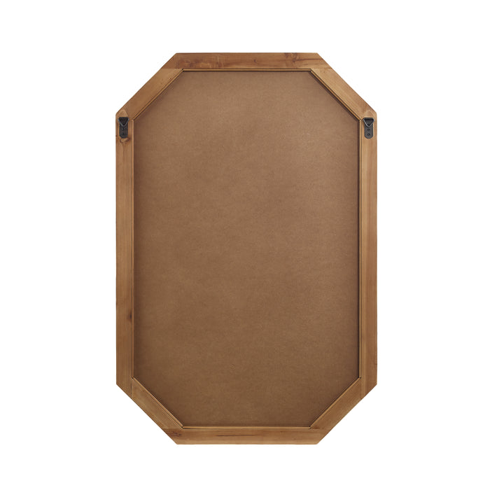 Alden Vintage Inspired Real Wood Wall Mirror