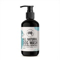 All Natural Dog Wash 500ml black pump bottle, fresh smell and deters bugs
