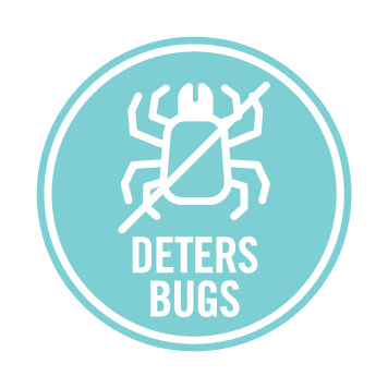 Deters bugs icon — All Natural Dog Wash helps keep insects off your dog