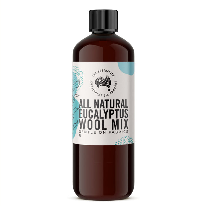 All Natural Eucalyptus Wool Mix 1 litre amber bottle, gentle on wool and delicates